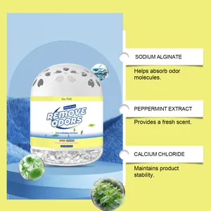 Désodorisant Jue Fish en perles de gel à l'extrait de menthe pour neutraliser odeurs