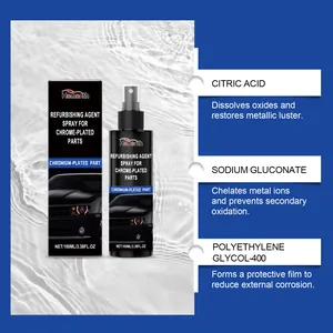 Dettagli dello spray Homonth per cromature ingredienti e vantaggi della pulizia