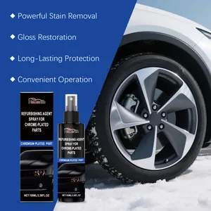 Spray ristrutturante per parti cromate da 100 ml per la rimozione di macchie e lucentezza auto