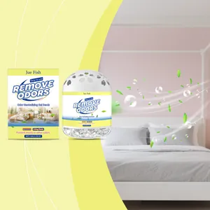 Perles de Gel Neutralisantes d'Odeur Boîte Désodorisante pour Maison Bureau Voiture Alginate de Sodium Extrait de Menthe Poivrée