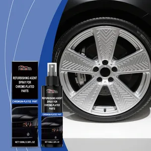 Homonth Spray per il Restauro di Parti Cromate Pulizia Metalli Auto Lucidatura Agente Antiruggine Manutenzione Automobilistica Protegge