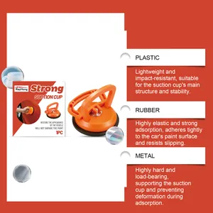 Professional heavy-duty orange car dent puller suction cup for automotive body repair