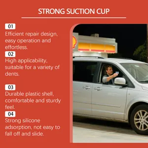 Detailed functional features of a durable car dent puller with strong suction cup design