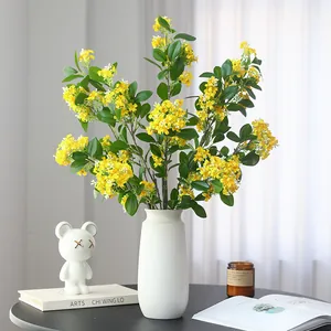 Künstlicher Osmanthus Blumen Zweig Seidenblumen Stiel Simulierte Blumenarrangements Für Heimdekoration Wohnzimmer Hochzeitsfeier