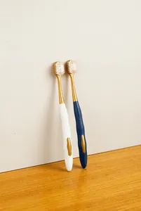 Cepillos de dientes para adultos de cerdas suaves con diseño de cabezal ancho, para viaje.