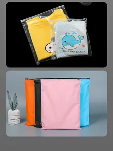 Thickened clear PE zipper storage bags for clothing underwear socks travel packing organizers.