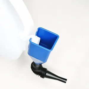 Embudo para aceite de coche cuadrado y engrosado con clip portatil para rellenar motor
