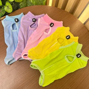 Pet Recovery Suit Cat Surgical Recovery Shirt Soft Breathable Anti-Licking Postoperative Wear Pet Clothes For Cats