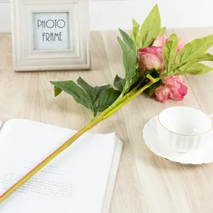 Artificiale Peonia Fiore Ramo Singolo Seta Fiori Casa Soggiorno Tavolo Decorazione