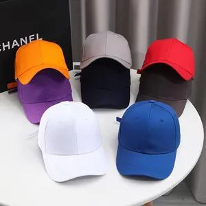 Cappellini da baseball tinta unita per uomo e donna, cappelli da sole regolabili.