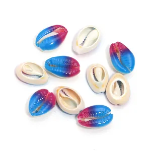Colorful cowrie shells DIY beads for handmade bracelets necklaces jewelry making accessories.