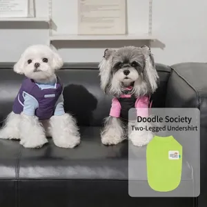 Warm sleeveless padded pet vest for small and medium dogs in autumn winter season