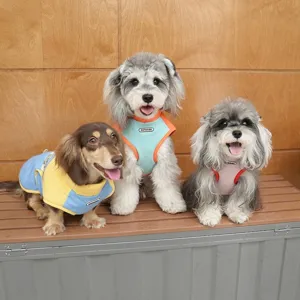 Colorful winter pet dog graphene cotton jackets with adjustable belts for small breeds