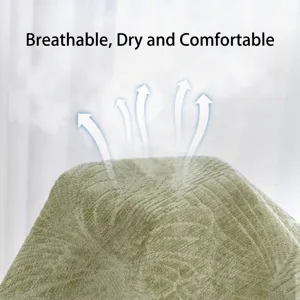 Breathable non-slip pet sleeping mat for dogs and cats with textured green fabric