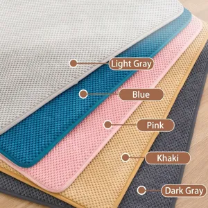 Tapis antidérapants quatre saisons pour animaux en gris, bleu, rose, kaki et bleu