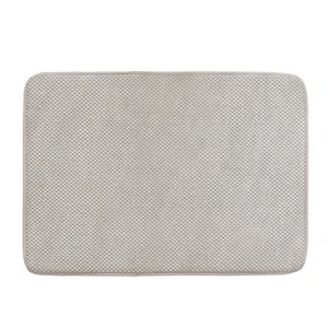 Tapis antidérapant de qualité supérieure pour chiens et chats, texture nid d'abeille, gris
