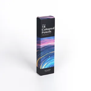 Professional 18-color oily colored pencil set with artistic starry sky packaging design