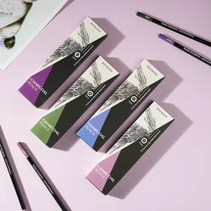Professional charcoal pencil set for sketching, including soft medium and hard grades.