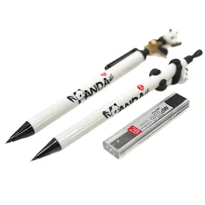 Süßes Panda 0,5 mm Druckbleistift-Set mit passenden Bleistiftminen zum Nachfüllen