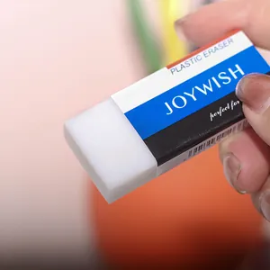 Λευκή γόμα από πλαστικό PVC με προστατευτική θήκη για καθαρό σβήσιμο στο σχολείο