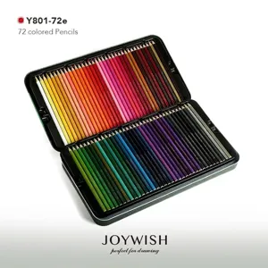 72 Colors Professional Colored Pencils Set With Metal Tin Box For Drawing Sketching Adult Children Art Supplies