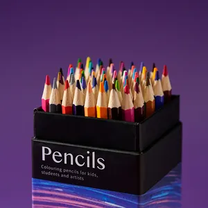 Professional oil-based colored pencil set in star trail design box