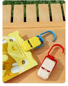 Detail shot of plastic windproof clips for drying clothes or sealing snack bags