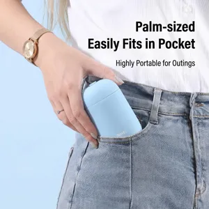 Funda compacta para almohada de viaje inflable en forma de U, cabe en el bolsillo