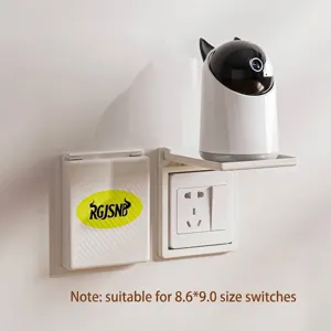 Universal Type 86 Wall Outlet Shelf Waterproof Splash Proof Socket Protector Cover Removable Bathroom Storage Rack Phone Holder