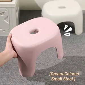 Taburete de Plástico Engrosado Banco Pequeño Portátil para el Hogar Taburete de Ducha Antideslizante para Baño Taburete para Cambiar Zapatos Para Adultos Niños
