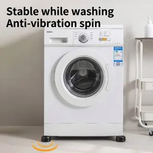 Set van 4 universele anti-vibratie pads voor stabiliteit en geluidsreductie van de wasmachine