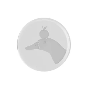 Minimalist transparent silicone door handle bumper pad with cute embossed duck design
