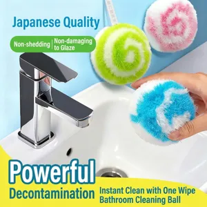 Japanese style bathroom cleaning ball for powerful scale and stain removal in washbasin