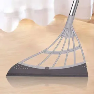 Household Magic Squeegee Broom For Floor Glass Water Cleaning Non-Stick Hair Dust Removal PET Spliced Stainless Steel Handle Manual Scraper