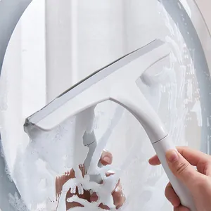 Window Squeegee Shower Glass Wiper Cleaning Tool With Non-Slip Handle TPR Blade For Bathroom Mirror Car Tile Kitchen Surface