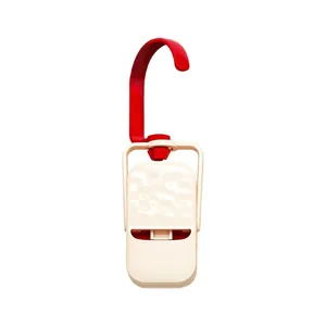 Durable multi-functional plastic laundry drying clip with red hook for hats and clothes storage