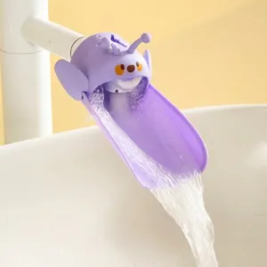 Estensione del Rubinetto Ape Lumaca Cartone Animato Per Bambini Guida dell'Acqua Antispruzzo Per Lavandino del Bagno Cucina