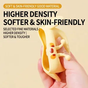 Estensore per rubinetto in silicone giallo cartone animato per il lavaggio delle mani