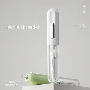 Multi Functional Needle Threader Seam Ripper With Storage Thimble Magnetic Base Portable Hand Sewing Tool Home DIY Kit