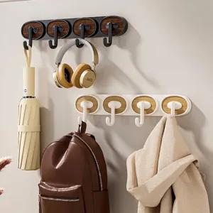 Vintage elliptical wall hooks for heavy duty home storage on doors or walls.
