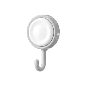 Professional white traceless suction cup hook for kitchen and bathroom wall hanging