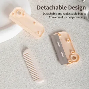 Multifunctional hair thinning comb set with detachable blades for precise grooming