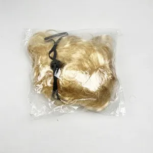 Blonde Haustierperücke Zubehör für große Hunde Cosplay Kostüme in Einzel-OPP-Verpackung