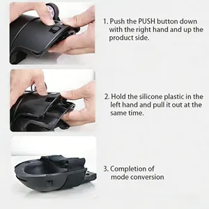 Step-by-step instruction guide for pet wheelchair conversion mode.