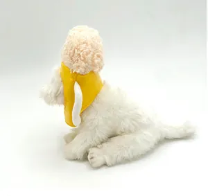 Side view detail of a pet beer-themed headpiece costume for small dogs and cats