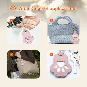 Llavero conmemorativo para mascotas en forma de pata de perro para pelo y bolsos