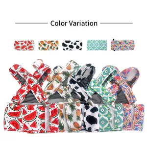 Multi-pattern pet cooling vest harness for dogs in summer heat relief