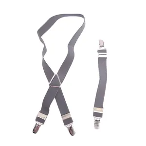 Détail des bretelles élastiques grises pour couches d'animaux avec clips en métal