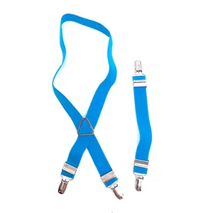 Bretelles de suspension bleues réglables avec clips métalliques pour couches pour chiens