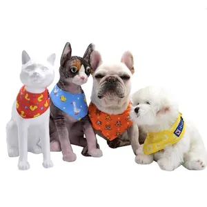 Bandana rinfrescante estiva per cani e gatti con vari motivi colorati